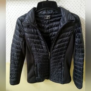32 Heat" Black Puffer Jacket Quilted W/Zip Up Pockets Womens Size Medium